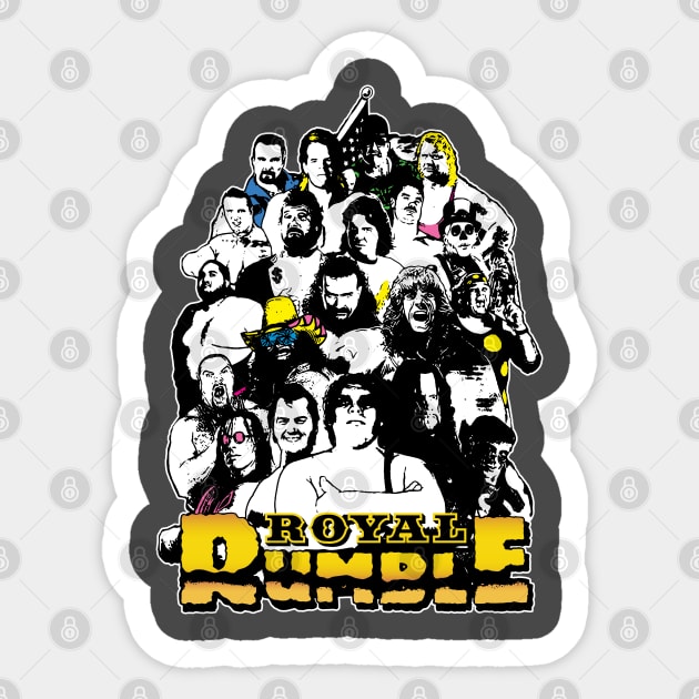 Royal Rumble - Dark Sticker by Chewbaccadoll